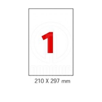 Бумага самоклейка этикетки ВМ 210*297мм 100л/пачка