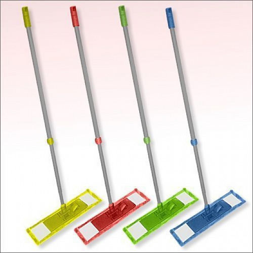 Швабра-Щетка для мытья полов спластмассовая с металлической ручкой 125см - хозяйственные товары для офиса