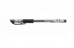 Ручка гелевая черная матово-прозрачный корпус GMV