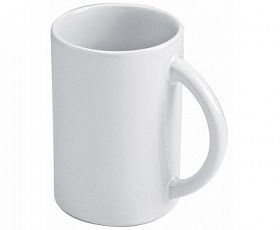 Чашка керамическая 300мл белая прямая