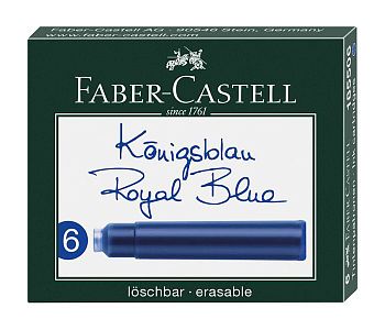 Картридж (капсула) Faber Castell синий (6шт/упак)