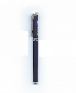 Ручка гелевая TIZO черн. игольчатый стержень прорезиненный корпус