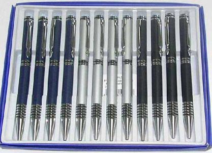 Ручка металлическая синяя